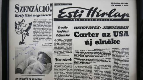 Születésnapi címlap keretben egy cikkel az ünnepeltről 4