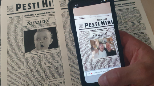 Születésnapi újság videós köszöntővel/elindul a videó a cikkre nézve 1