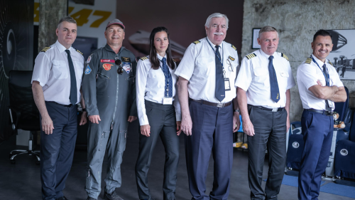 Légitársasági útvonal repülés bemutató egy Boeing 747-es szimulátorban 2