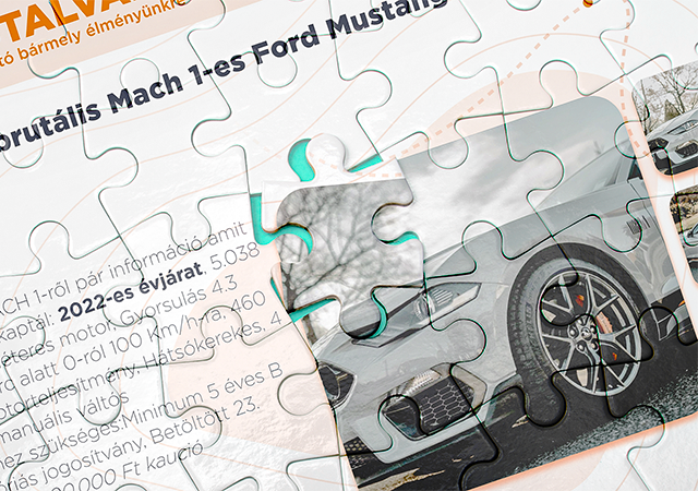 Egyedi utalvány Puzzle formában